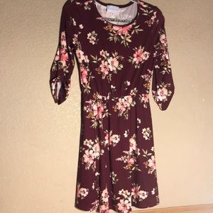 Burgundy dress sz Small